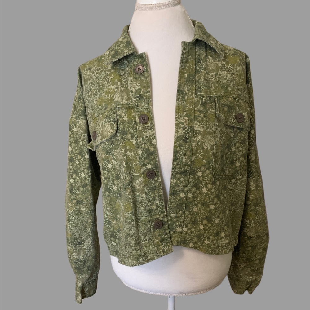 Wild Fable Green Floral Jacket